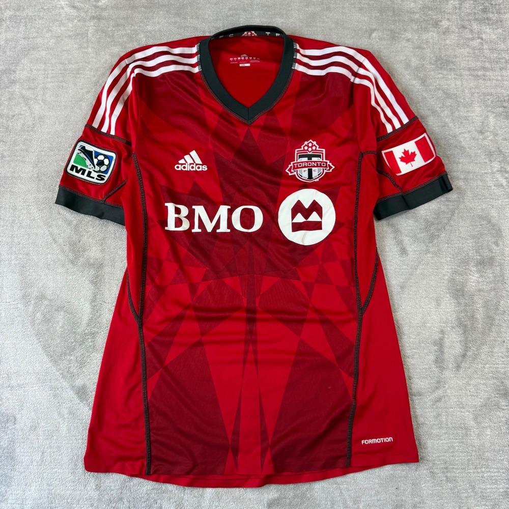 Toronto FC Jersey Women Medium Red MLS BMO Adidas Soccer Formotion ClimaCool